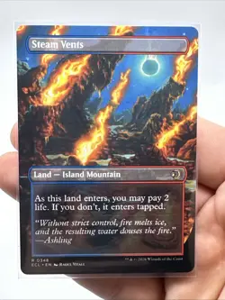 MTG Lorwyn Eclipsed - Steam Vents (Borderless) Regular - Image 3