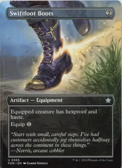 Swiftfoot Boots (Borderless) U Foundations 355 - LP MTG - Image 1