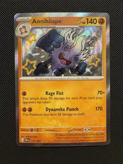 Pokemon TCG Annihilape 171/091 SV: Paldean Fates Shiny Rare Near Mint - Image 1