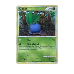 Oddish Pokemon Card - 60/99 - Uncommon Rev Holo 2010 HeartGold SoulSilver MP/LP - Image 1
