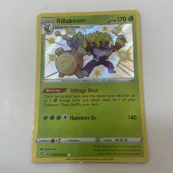Rillaboom SV006/SV122 - Shining Fates: Shiny Vault Shiny Holo Pokemon TCG NM - Image 2
