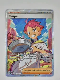 Crispin 164/142 Sv07: Stellar Crown Holo Full Art Trainer Near Mint Pokemon TCG - Image 1