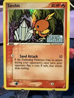 Pokemon Card - Torchic - Reverse Holo - C (66/100) ex Crystal Guardians - Image 1