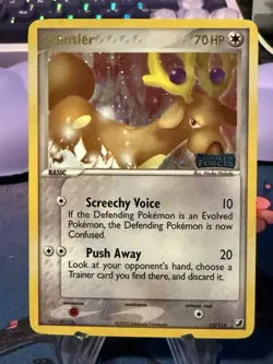 Stantler 32/115 Unseen Forces Reverse Stamped Pokemon Card Inverted Holo LP/NM - Image 1