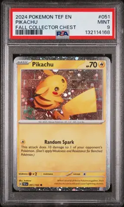 2024 POKEMON TEF EN-TEMPORAL FORCES #051 PIKACHU FALL COLLECTOR CHEST - Image 1
