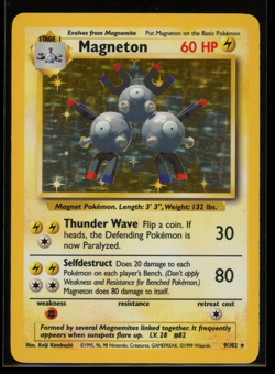 1999 Pokemon Game Holo #9 Magneton - Image 1