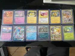 Pokemon Eevee & Evolutions Card Bundle - Trainer Gallery + Vintage: 12 Cards - Image 1