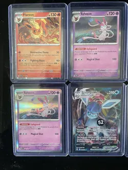 Pokemon Eevee & Evolutions Card Bundle - Trainer Gallery + Vintage: 12 Cards - Image 2