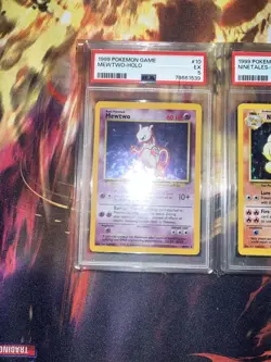 Vintage Pokemon Card PSA Bundle Mewtwo,Ninetails,Gyrados,Magneton,Hitmonchan - Image 5
