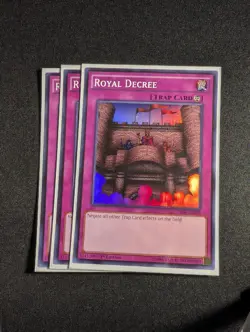 Yugioh - 3x Royal Decree THSF-EN058 1st Edition Super Rare NM - Image 1