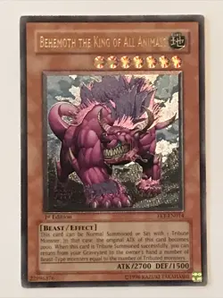 Yu-Gi-Oh! “BEHEMOTH THE KING OF ALL ANIMALS” Ultimate Rare 1st Ed FET-EN014 - Image 1