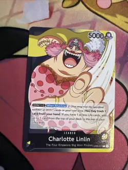 One Piece TCG OP-03 Pillar of Strength Charlotte Linlin (077) - Image 1