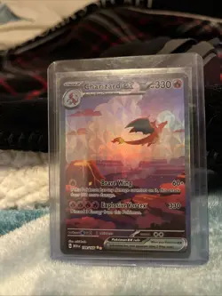 Pokemon TCG Charizard EX 151 Ultra Rare Card Scarlet & Violet Series 199/165 NM - Image 1
