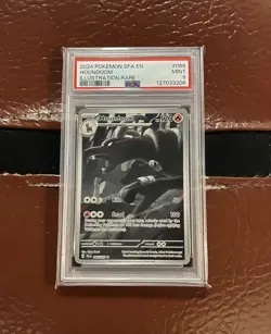 2024 Pokemon Shrouded Fable Illustration Rare #66: HOUNDOOM: PSA 9 - Image 1