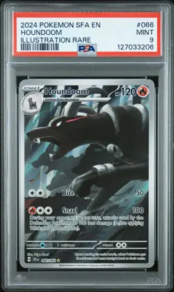 2024 Pokemon Shrouded Fable Illustration Rare #66: HOUNDOOM: PSA 9 - Image 3