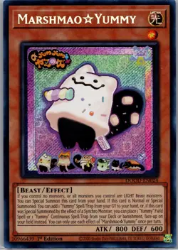 Yu-Gi-Oh! Marshmao Yummy DOOD-EN024 Secret Rare 1st Edition Near Mint NM - Image 1