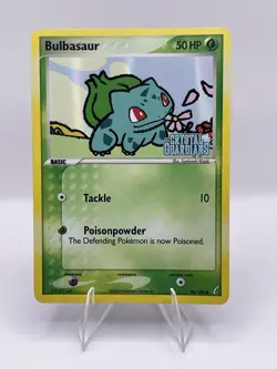 Pokemon TCG Bulbasaur 45/100 EX Crystal Guardians Reverse Holo Stamped Card - Image 1