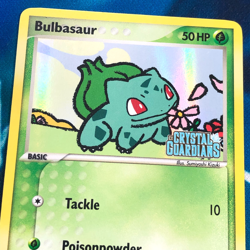 Bulbasaur - 45/100 - Reverse Holo ex Crystal Guardians - Pokemon Card - LP - Image 2