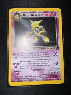 Dark Alakazam - 1/82 Team Rocket Holo Rare - Pokemon Card TCG - Unlimited - Image 2