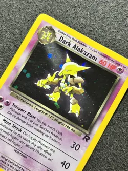 Dark Alakazam 1/82 Team Rocket Holo Rare Pokemon Card WOTC Vintage TCG LP - Image 5