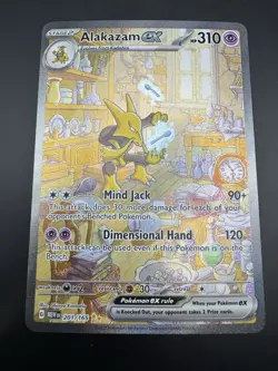 Alakazam ex 201/165 Pokemon Scarlet & Violet 151 Special Illustration Rare NM - Image 3