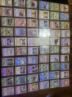 60 card lot vintage base pokemon cards, binder copies, various conditions - Image 1