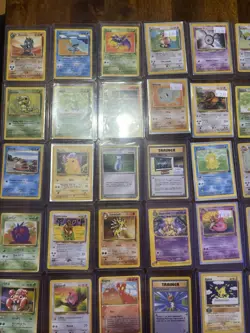 60 card lot vintage base pokemon cards, binder copies, various conditions - Image 2