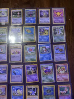 60 card lot vintage base pokemon cards, binder copies, various conditions - Image 4