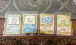 Pokemon Base Set Holo Lot Chansey Vaporeon Machamp Hitmonchan 4 Cards 1999 - Image 1