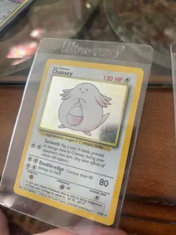 Pokemon Base Set Holo Lot Chansey Vaporeon Machamp Hitmonchan 4 Cards 1999 - Image 2