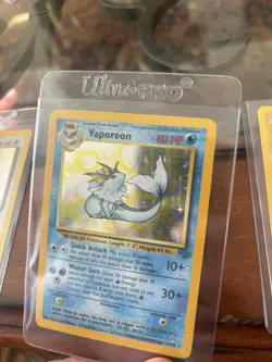 Pokemon Base Set Holo Lot Chansey Vaporeon Machamp Hitmonchan 4 Cards 1999 - Image 3