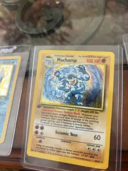 Pokemon Base Set Holo Lot Chansey Vaporeon Machamp Hitmonchan 4 Cards 1999 - Image 4