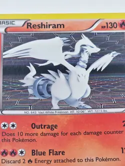 Reshiram 26/114 Holo Rare Black & White Holo Pokemon Card Pokemon TCG - Image 2