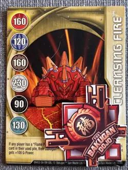 Bakugan New Vestroia Cleansing Fire 🏅 Gold Gate Card 13/48i Pyrus - Image 2