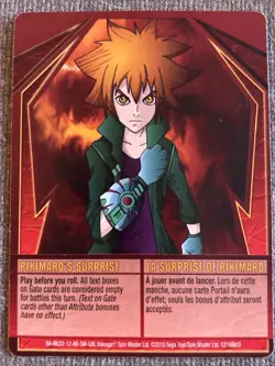 Bakugan Gundalian Invaders Rikimaru’s Surprise 🔴 Red Ability Card 12/16McD - Image 3