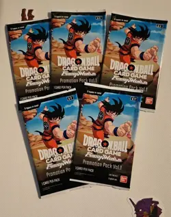 Dragon Ball Super Card Game Fusion World Promotion Pack Vol 1 English Bandai Lot - Image 1