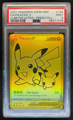 2019-2023 Pokemon SWSH Black Star Promos Pikachu V #SWSH145 PSA 9 - Image 1