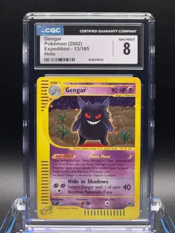 CGC 8 NM/MINT ✨ - Gengar 013/165 Expedition Base Set Holo - 2002 Pokemon - Image 1