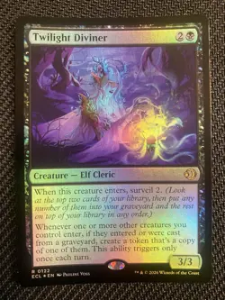 Twilight Diviner Foil Rare ECL 0122 Magic: The Gathering Creature - Image 1