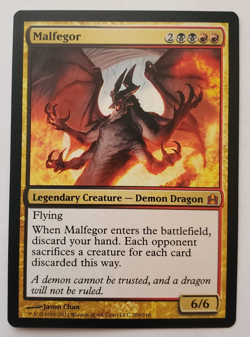 1x Malfegor Commander 2011 MTG Magic the Gathering LP - Image 1