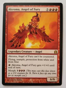 1x Akroma, Angel of Fury Commander 2011 MTG Magic the Gathering LP - Image 1