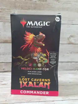 The Lost Caverns of Ixalan Commander Deck - Veloci-Ramp-Tor MTG New Box Damage 195166230245 - Image 1