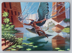 Nadu, WInged Wisdom Gold Stamped Art Series - Modern Horizons 3 MTG - Image 1