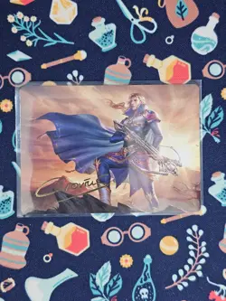 GOLD SIGNATURE Edgar, Master Machinist 27/53 Final Fantasy Art Series MTG - Image 1