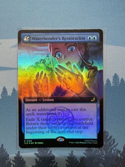 MTG Magic Avatar Waterbender's Restoration (Extended Art) 183 Foil Rare NM - Image 1