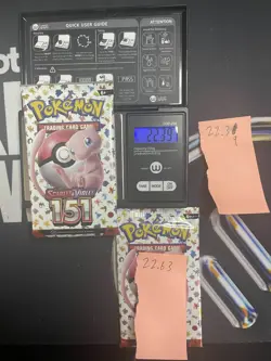 GOD PACKSU 22.63g 22.39g Two HEAVIEST! 151 Pokemon Sealed Booster Packs New - Image 2