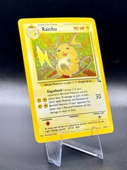 Raichu 14/62 Unlimited Pokemon Fossil Set 1999 Wotc Vintage Holo LP - Image 1