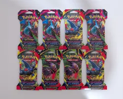 8x Pokemon TCG: Mega Evolution-Phantasmal Flames Sleeved Booster Packs - Image 1