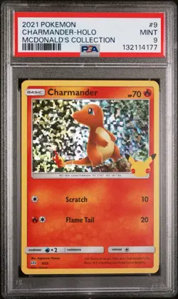 2021 POKEMON MCDONALD'S COLLECTION #9 CHARMANDER-HOLO MCDONALD'S COLLECTION - Image 1