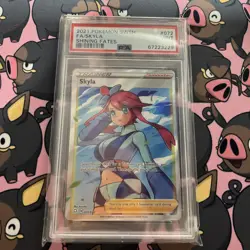 2021 POKEMON SWORD & SHIELD SHINING FATES #072 FULL ART/SKYLA PSA 9 - Image 1